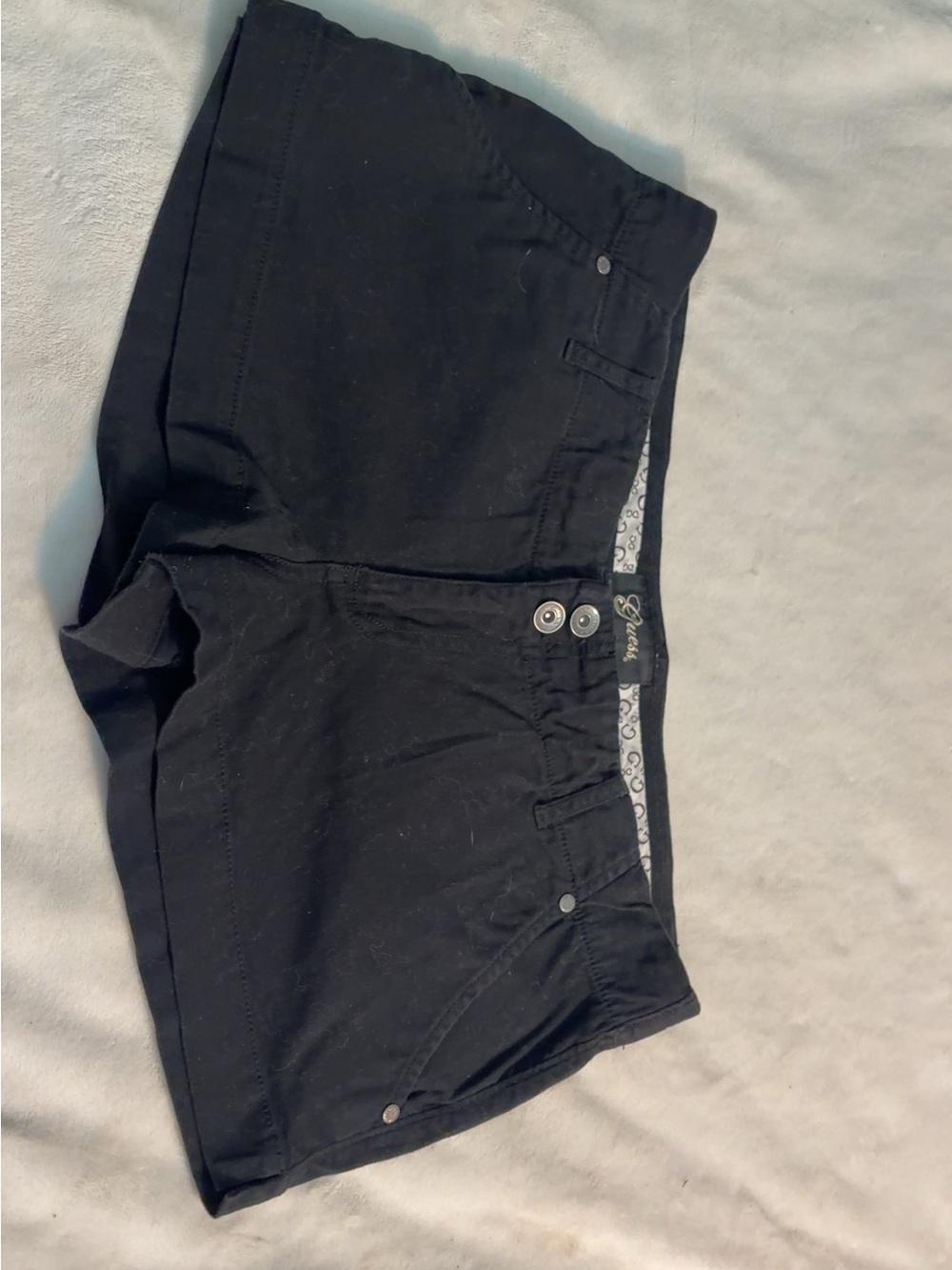 Guess Women's Black Denim Jean Shorts
